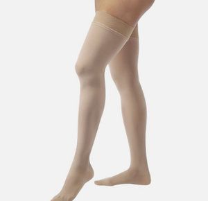 BSN Jobst Relief 20-30 mmHg Closed Toe Thigh High With Silicone Dot Band Compression Stockings