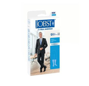 BSN Jobst For Men Ambition Closed Toe Knee Highs 30-40 mmHg Compression Black - Regular
