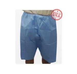 HPK Adult Disposable SMS Blue Exam Shorts