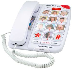 Future Call Picture Care Memory Corded Amplified Phone