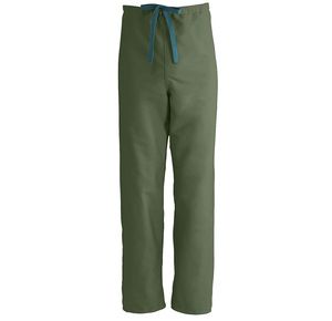 Medline ComfortEase Unisex Reversible Drawstring Pants - Olive