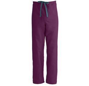 Medline ComfortEase Unisex Reversible Drawstring Pants - Wine