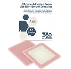 GemCore Silicone Lite Non Border Foam Dressing