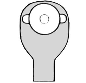 Nu-Hope Convex Round Opaque Post-Operative Brief  Drainable Pouch