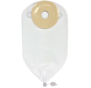 Nu-Hope Classic-Round One Piece Opaque Urinary Precut Convex Ostomy Pouch