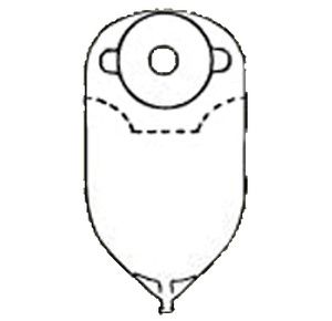 Nu-Hope NuFlex Round One Piece Urinary Precut Flutter Valve Flat Ostomy Pouch