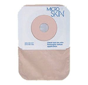 Cymed MicroSkin One-Piece Opaque Closed-End Pouch With Thin MicroDerm Washer