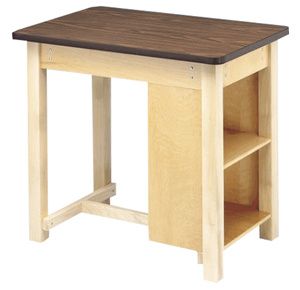 Bailey End Shelf Taping Table With H Brace