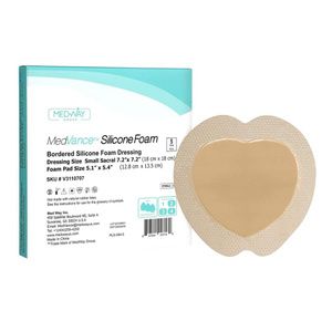MedVance Bordered Silicone Adhesive Sacral Foam Dressing