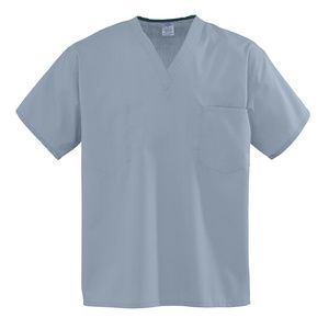Medline Encore Unisex One-Pocket Reversible Scrub Top - Misty