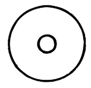 Nu-Hope Extended-Wear Skin Barrier 54 Round Disc - Four-Inch Outside Diameter