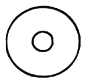 Nu-Hope Extended-Wear Skin Barrier 54 Round Disc - Three-And-Half-Inch Outside Diameter