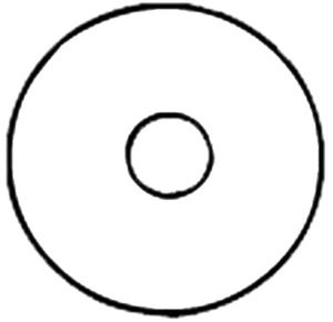 Nu-Hope Extended-Wear Skin Barrier 54 Round Disc With Three-Inch Outside Diameter