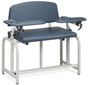 Clinton Lab X Series Bariatric Extra-Tall Blood Drawing Chair with Padded Arms