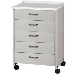 Clinton Molded Top Mobile Equipment Cabinet with Five Drawers