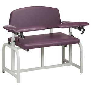Clinton Lab X Series Bariatric Blood Drawing Chair with Padded Arms