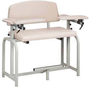 Clinton Lab X Series Extra-Wide Extra-Tall Blood Drawing Chair with Padded Arms