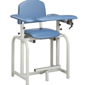 Clinton Lab X Series Extra-Tall Blood Drawing Chair with Padded Arms