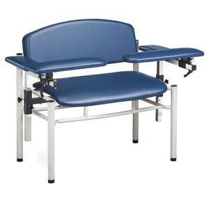 Clinton SC Series Extra-Wide Padded Blood Drawing Chair with Padded Flip Arms