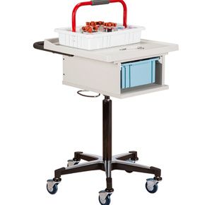 Clinton One-Bin Phlebotomy Cart