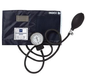 Medline Compli-Mates Handheld Aneroid Sphygmomanometer and Stethoscope Kit, Adult, Black