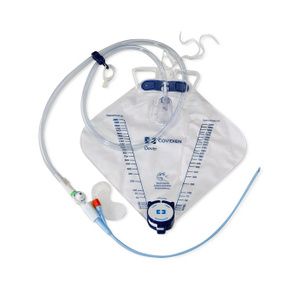 Cardinal Dover Coude Tip Foley Catheter Urine Meter Tray