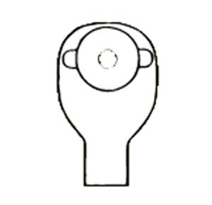 Nu-Hope Convex Round Post-Operative Brief Drainable Pouch