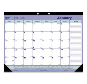 Blueline Monthly Desk Pad Calendar
