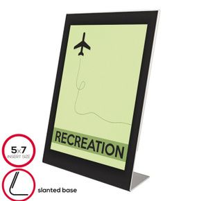 deflecto Superior Image Black Border Sign Holder