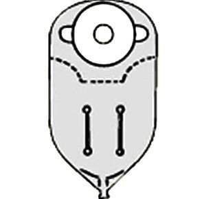 Nu-Hope Round Opaque Post-Operative Adult Urinary Pouch with Flutter Valve