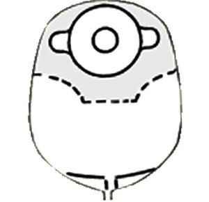 Nu-Hope Standard Round Post-Operative Mid-Size Urinary Pouch with Flutter Valve