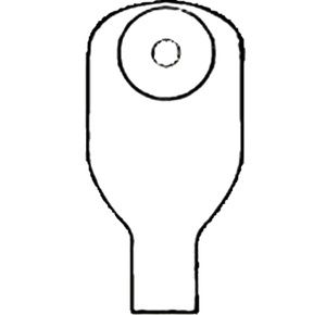 Nu-Hope Nu-Flex Deep Convex Round Post-Operative Adult Drainable Pouch