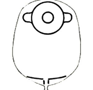 Nu-Hope Standard Round Post-Operative Mid-Size Urinary Pouch