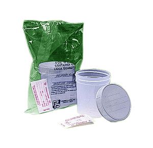 Medegen Gent-L-Kare Specimen Container With Gray Lid