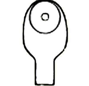 Nu-Hope Nu-Flex Round Post-Operative Mini Drainable Pouch with Nu-Comfort Barrier