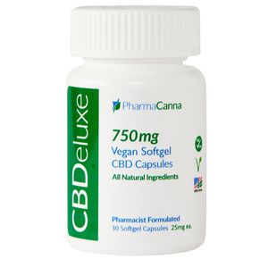PharmaCanna CBDeluxe Vegan Gel Capsules