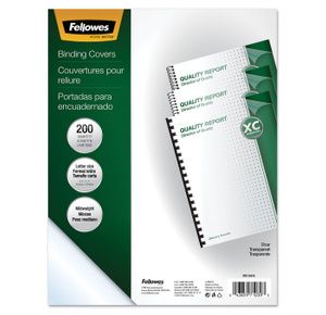 Fellowes Crystals Transparent Presentation Covers for Binding Systems