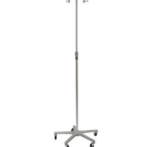 Medline Aluminum Deluxe Five Leg IV Pole