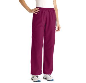 Medline PerforMAX Unisex Elastic Waist Scrub Pants - Wine