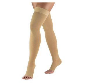 BSN Jobst Opaque 30-40 mmHg Open Toe Thigh High Compression Stockings