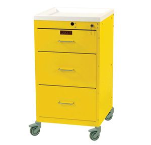 Harloff Mini Line Three Drawer Emergency Cart With Key Lock