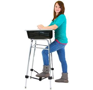 Standing Desk Conversion Kit with FootFidget Footrest