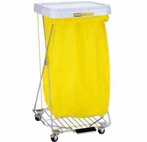 R&B Wire Hamper Stand with Foot Pedal