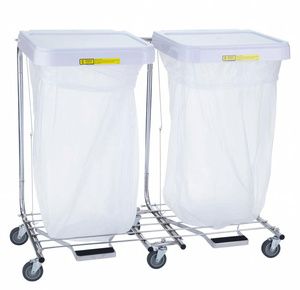 R&B Double Medium Duty Hamper with Foot Pedal