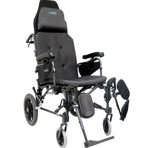 Karman Healthcare Ergonomic V-seating Recliner Transport Wheelchair