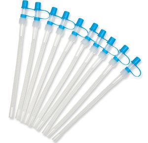 4-Pack Juice Buddies straw cup Long Straws, Squeezable Therapy and