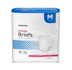 McKesson Unisex Moderate Absorbency Adult Super Incontinence Brief