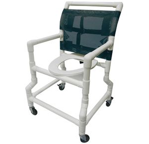 Healthline Shower Commode Chair With Flarred Base