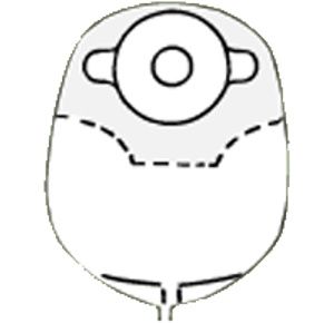 Nu-Hope Classic-Round One Piece Urinary Trim-to Fit Ostomy Pouch