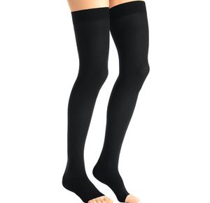 BSN Jobst Opaque Maternity Open Toe Thigh High 20-30 mmHg Compression Stockings